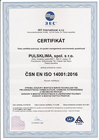 EC International, s.r.o. - ČSN ISO 14001:2016 EC International, s.r.o. - ČSN ISO 14001:2016